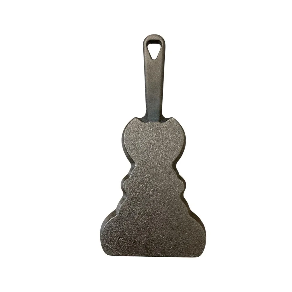 Cast Iron Bunny Rabbit Shape Mini Skillet Black Novelty Frying Pan